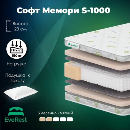 Матрас EveRest Софт Мемори S1000 (Софт&nbsp;Мемори&nbsp;S1000)